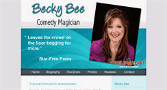 Desktop Screenshot of laughwithbeckybee.com