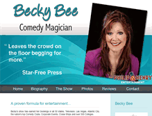 Tablet Screenshot of laughwithbeckybee.com